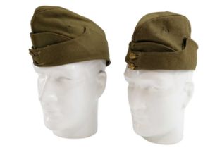 Two Second World War British army Field Service caps