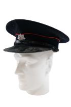 A Second World War British Home Front Auxiliary Fire Service peaked cap