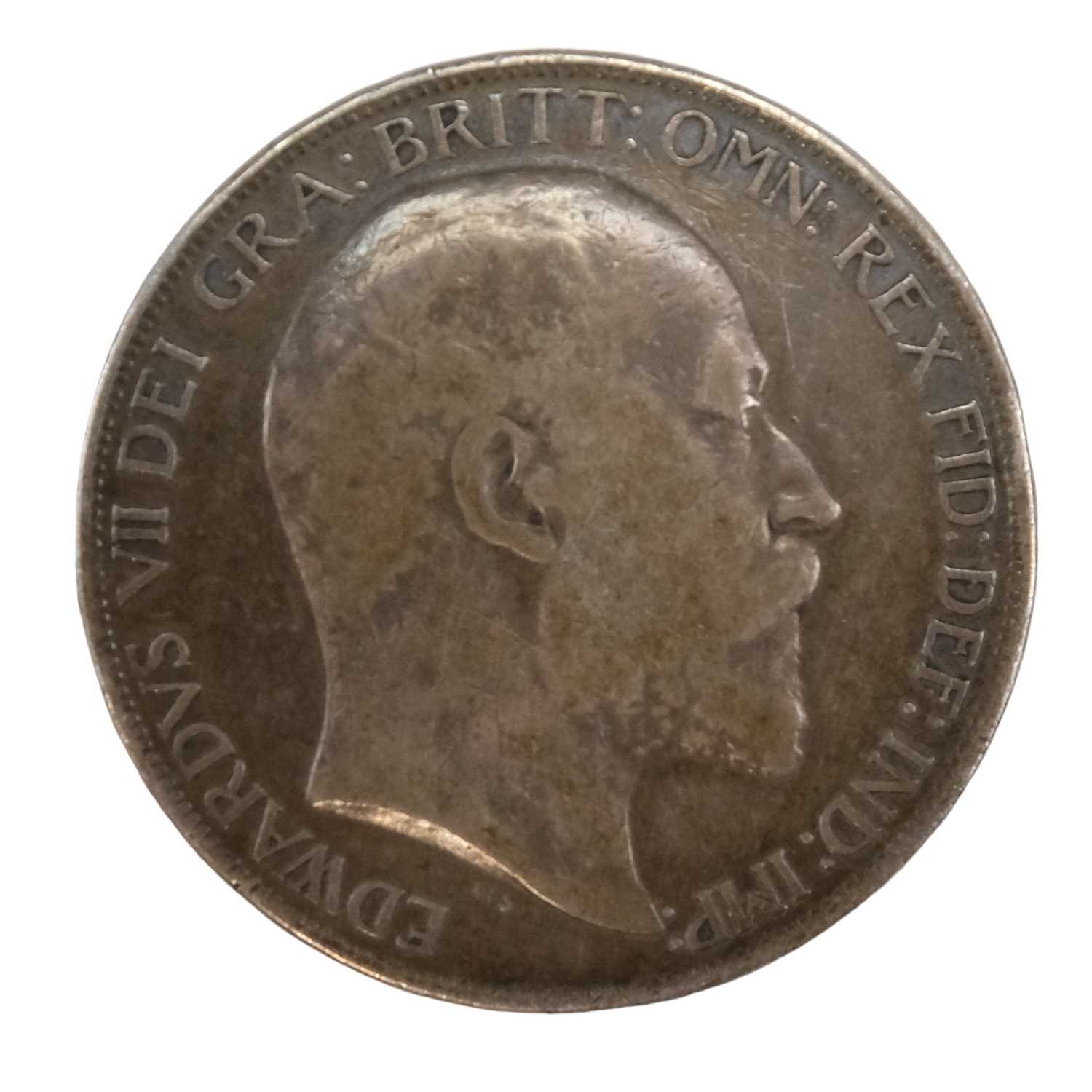 A 1902 silver crown coin