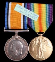 British War and Victory Medals to 3530 Pte T W Millray, Border Regiment