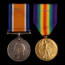 British War and Victory Medals to Lieut J I Wood, Border Regiment