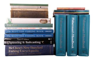 A large quantity of books relating to fishing, etc