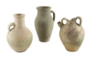 Three earthenware vessels believed by the vendor to be Classical Mediterranean / BCE in origin,