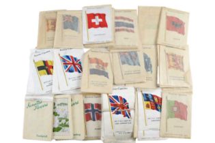 A small quantity of Kensitas cigarette silks: Flowers, and The British Empire, circa 1930s