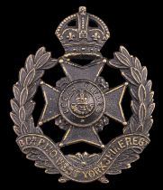 An 8th Battalion West Yorkshire Regiment cap badge