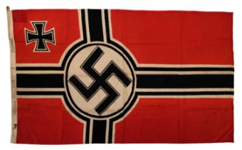 A German Third Reich Kriegsmarine Reichskriegsflagge / War ensign flag, 100 cm x 170 cm