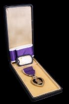 A US Purple Heart medal and case