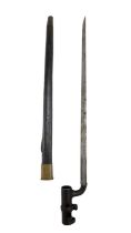 A British Pattern 1853 Enfield Rifle socket bayonet