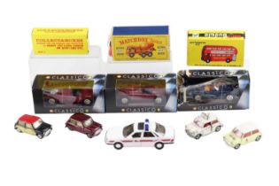 A small quantity of vintage and later diecast vehicles comprising a boxed Matchbox Series K-13