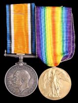 British War and Victory medals to 12408 A Cpl J Lancaster, Border Regiment