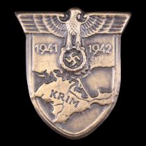A German Third Reich Crimea / Krim Shield, a German Third Reich Luftwaffe Radio Operator's and Air