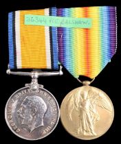 British War and Victory Medals to 36344 Pte J C Balshaw, Border Regiment