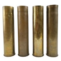 Great War and Second World War 70 mm brass shell cases