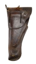 A 1917 US army leather holster