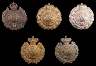 Victorian Engineers and Royal Engineers Militia cap badges