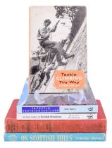 Four books relating to mountaineering and walking in Scotland including "The Scottish Mountaineering