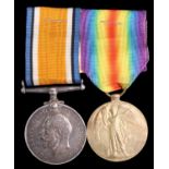 British War and Victory medals to 24829 Pte D V Abram, Border Regiment