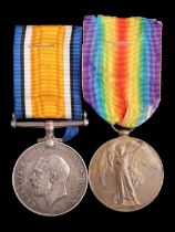 British War and Victory medals to 23109 Pte C Smith, Border Regiment