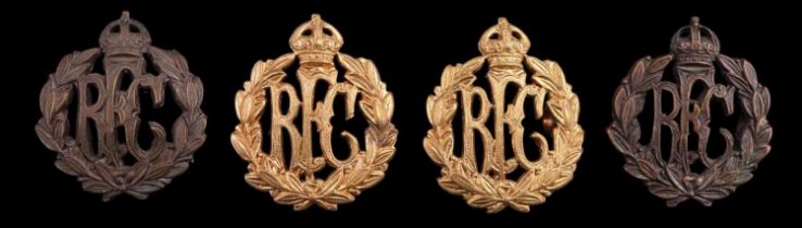 Royal Flying Corps officer's Service Dress and other rank's collar badges