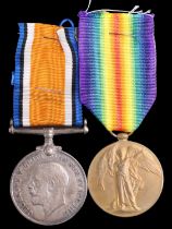 British War and Victory medals to 35423 Pte A Rose, Border Regiment