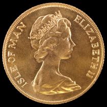 An Elizabeth II 1973 gold sovereign coin