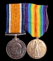 British War and Victory medals to 50740 Pte R Preston, Border Regiment