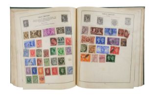 An album of Victorian and later GB and world stamps including three 1d Reds, a Penny Lilac, etc
