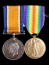 British War and Victory medals to 200838 Pte J W Clayton, Border Regiment