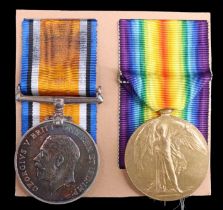 British War and Victory medals to 260043 Pte J Spencer, Border Regiment