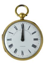 A Victorian patent pocket pedometer by Payne of 165 New Bond Street, London, 4 cm excluding stem and