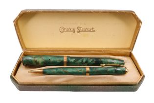 A Conway Stewart fountain pen set