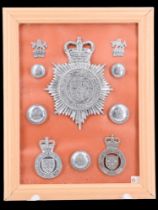 A collection of York and North East Police badges and insignia