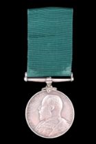 A Volunteer Long Service Medal to 1634 Cpl E Lightburn, 2 / V B Border Regiment
