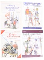 Four Men-at-Arms books on medieval warfare