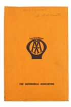 [ Classic Car ] A 1950s Automobile Association document wallet and contents including Mobil Brussels