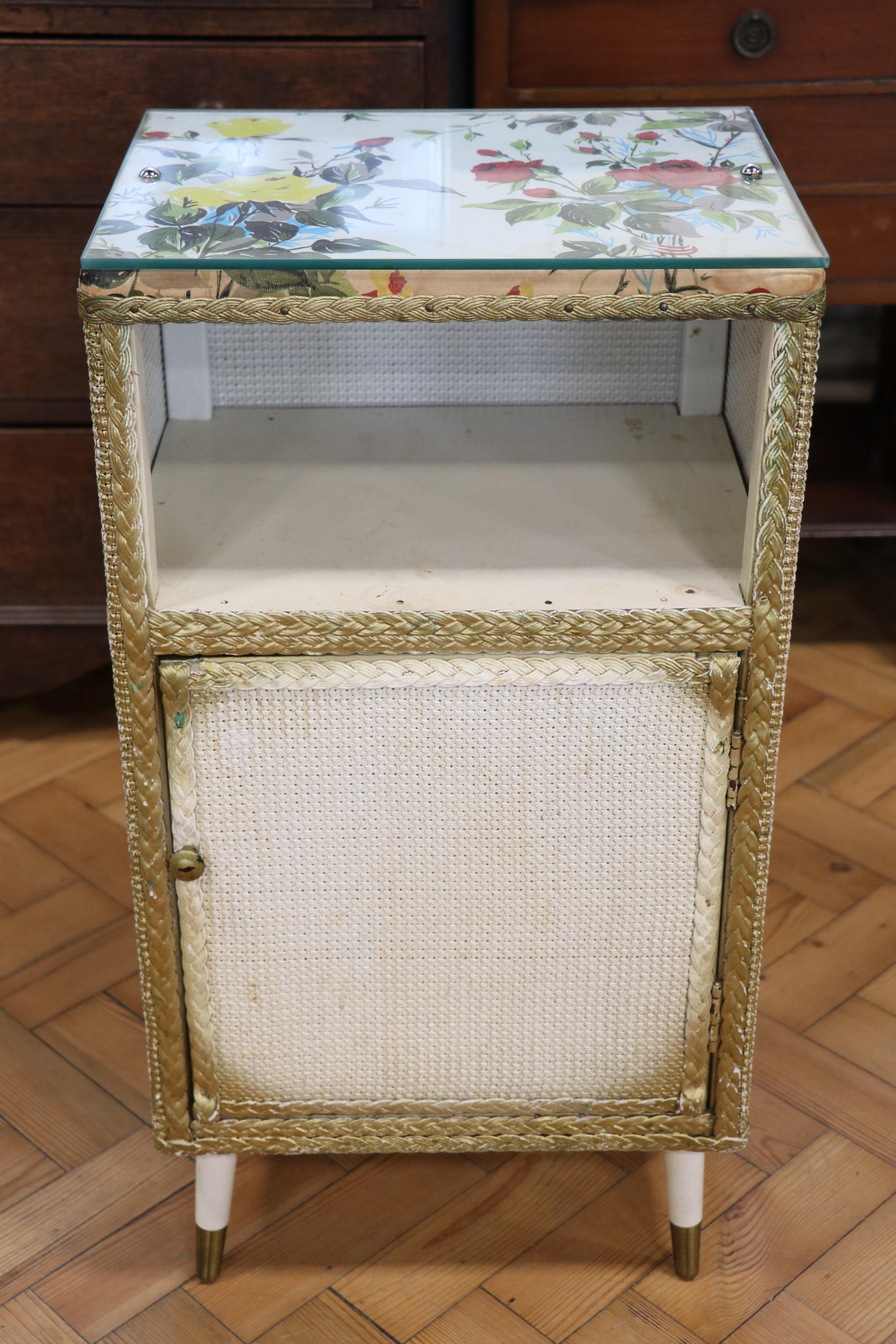 A mid-Century Sirrom or similar bedside cabinet