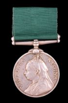 A Volunteer Long Service Medal to Private J Kinnear, 1st Roxburgh & Selkirk Rifle Volunteers 1896