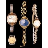 Ladies' Tissot, Raymond Weil and Seiko wristwatches