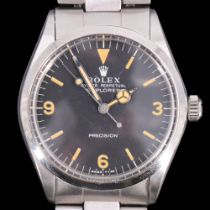 A Rolex Perpetual Oyster Explorer wristwatch, model 5500, having a Precision movement and Oyster