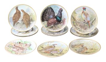 Twelve Basil Ede "Gamebirds of the World" collectors' plates