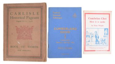 Three early 20th Century and later publications relating to Carlisle and Cumbria comprising a