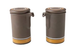 Hornsea Contour oil and vinegar pots, 10 cm