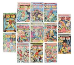 A group of 1970s Marvel The Invincible Iron Man comic books, (September 1971 - March 1977)