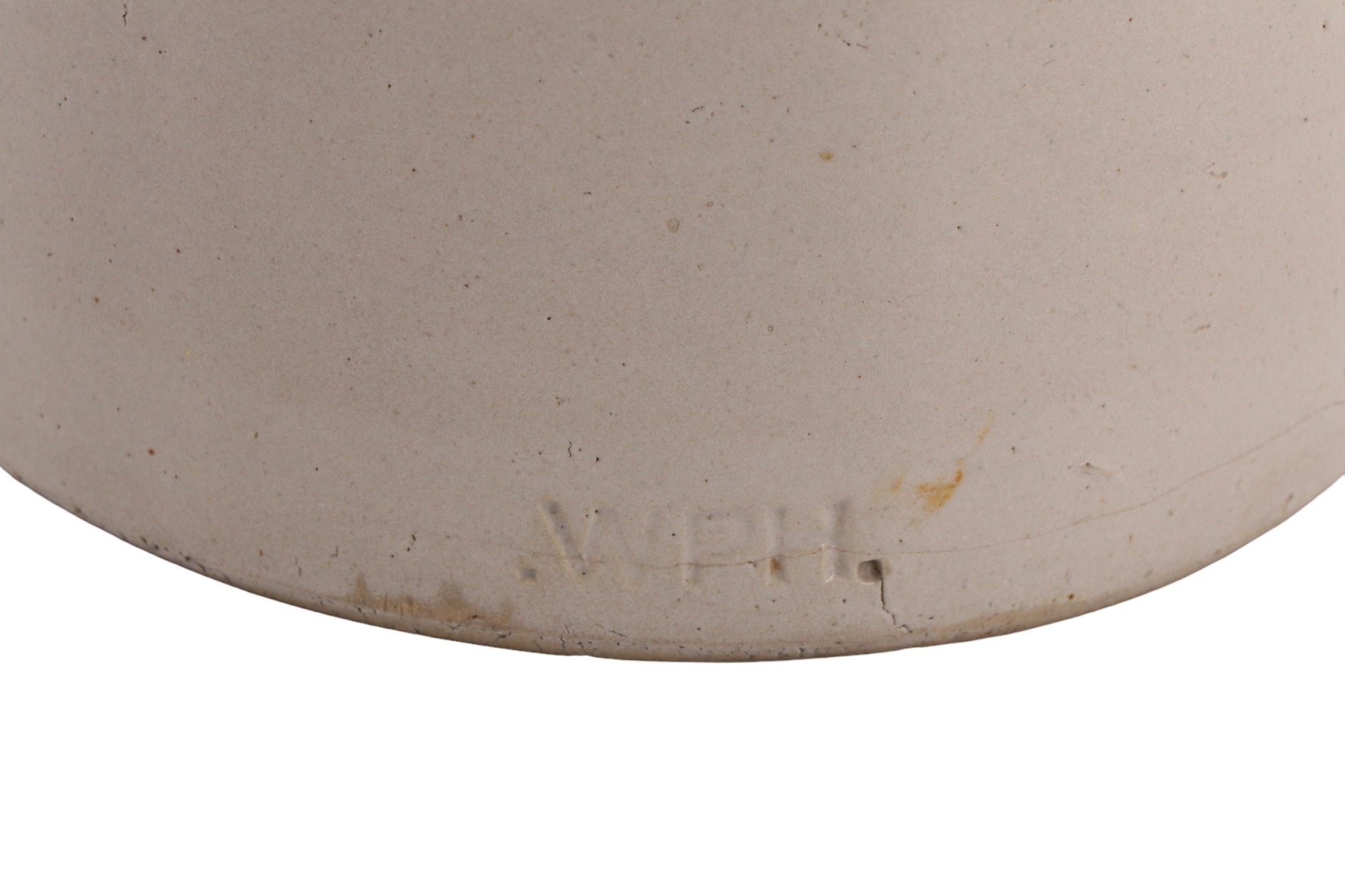 An early 20th Century glazed stoneware kitchen utensil storage jar, impressed WPH, 21.5 cm - Image 3 of 3