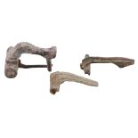 Three Romano-Britannic fibulae brooches, longest 4 cm
