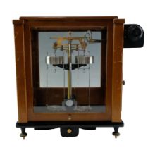 A Model A D 2 Analytical Balance Scale by Stanton Instruments Ltd, London, in wooden glazed case,