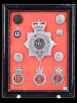 A collection of Rotherham Constabulary / Police badges and insignia