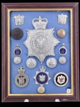 A collection of East Riding of Yorkshire Constabulary / Police badges and insignia