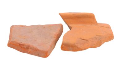 Two Roman terracotta tile sherds by tradition from Alauna / Roman Maryport