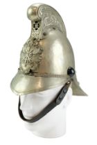 A late 19th / early 20th Century Merryweather fire brigade officer's helmet